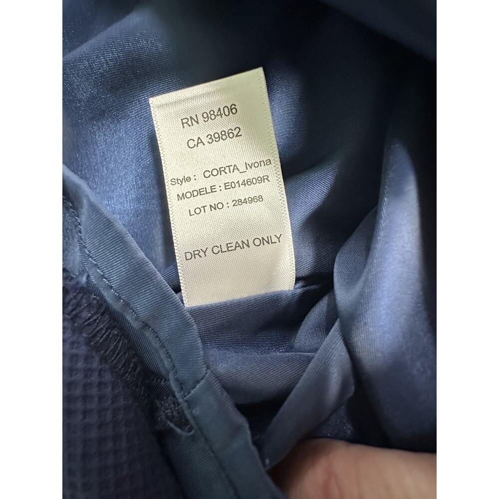 THEORY Womens 4 Navy Dress Career Classic A Line Crewneck Knit Stretch See Descr - Picture 7 of 10